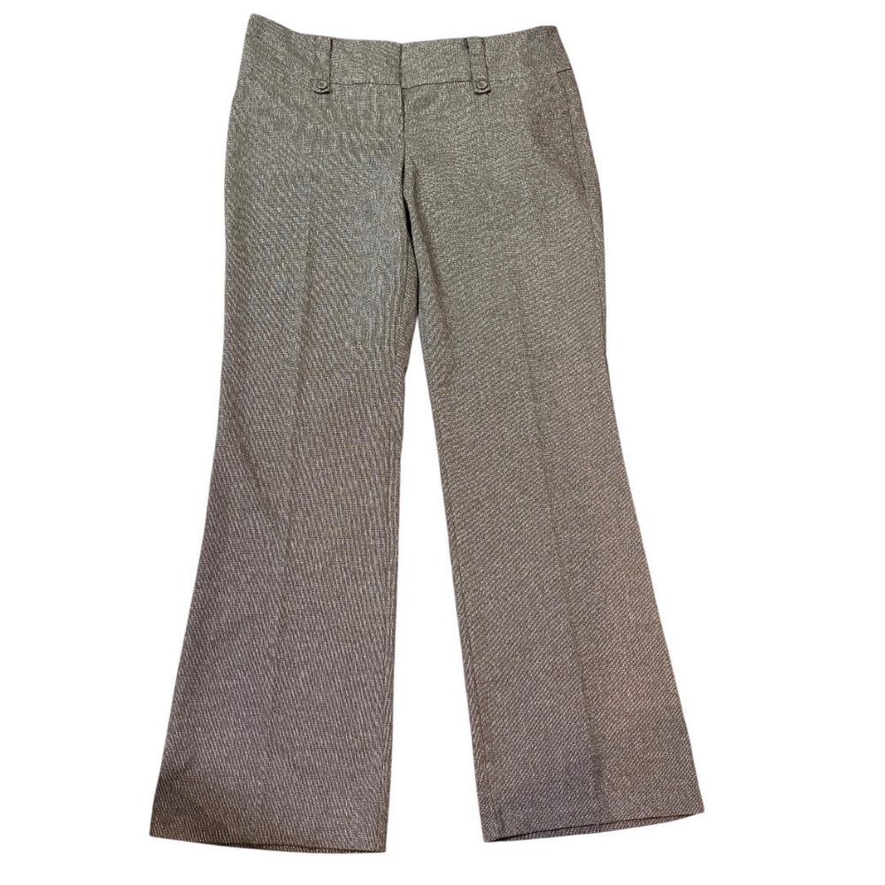 Joe Benbasset Flare Pants Womens 11 Brown Textured Mid Rise Career Trousers